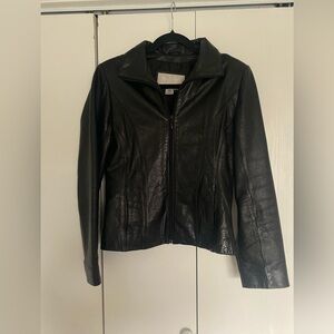 Vintage Wilson’s Black Real Leather Jacket XS